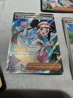 Pokemon TCG Holo Ultra Rare Rosa’s Encouragement Trainer Full Art Plus Bonus - Image 4