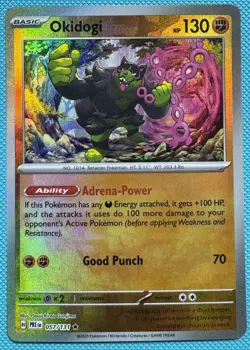 Pokemon Okidogi (Master Ball Pattern) 057/131 SV: Prismatic Evolutions Near Mint - Image 1
