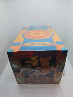 Pokemon Paldea Adventure Chest TCG Factory Sealed Box Pikachu Promo - Image 1
