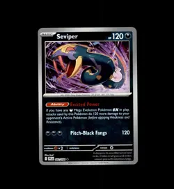 Seviper 062/094 Uncommon Phantasmal Flames Pokemon Reverse Holo Near Mint - Image 1