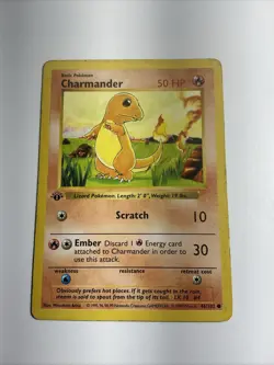 Charmander 046/102 Base Set (Shadowless) Regular 1st Edition Rare Pokemon Card - Image 1