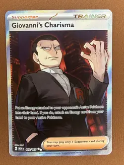 Pokemon Giovanni's Charisma Scarlet & Violet 151 197/165 Ultra Rare Holo 2023 - Image 1