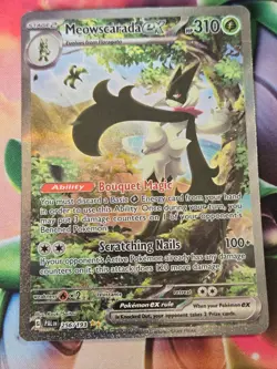 Meowscarada ex 256/193 Special Illustration Rare Paldea Evolved Pokemon NM - Image 1