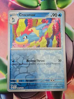 Croconaw 040/162 Common Temporal Forces Pokemon Reverse Holo Near Mint - Image 1