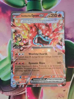 Hearthflame Mask Ogerpon ex - 017/131 Holo Prismatic Evolutions Pokemon NM - Image 1