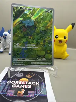 Bulbasaur 166/165 Illustration Rare - Pokemon SV: Scarlet & Violet 151 NM Holo - Image 3