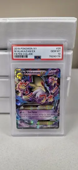 M Alakazam EX 26/124 Pokemon XY Fates Collide #26 Mega GEM MINT PSA 10 - Image 1
