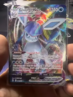 Pokemon TCG Glaceon VMAX Evolving Skies Holo Ultra Rare Card 041/203 - Image 1