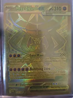 Pokemon TCG - Perfect Order Mega Zygarde EX GOLD HYPER RARE 124/088 - Image 1