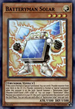 Yu-Gi-Oh! Batteryman Solar Unlimited OP10-EN005 Super Rare NM/LP x1 - Image 1