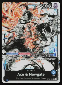 Ace & Newgate (Parallel) ST22-001 Starter Deck 22: Ace & Newgate One Piece NM - Image 1