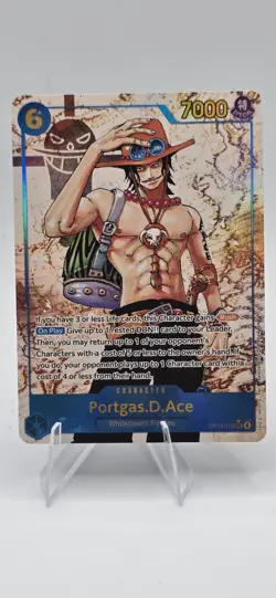 One Piece Carrying on His Will Portgas D Ace Alt Art OP13-119 SEC/ Sku2 - Image 1