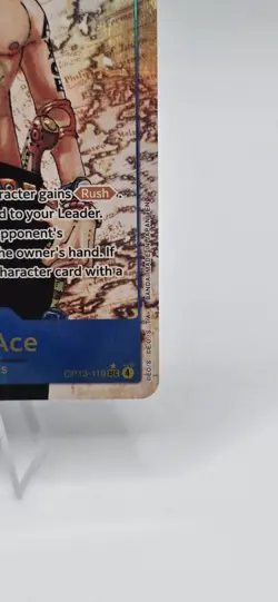 One Piece Carrying on His Will Portgas D Ace Alt Art OP13-119 SEC/ Sku2 - Image 4