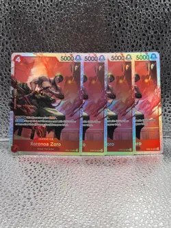 Roronoa Zoro ST21-015 Starter Deck EX: Gear 5 One Piece Foil X4 Playset - Image 1