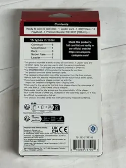 ONE PIECE TCG Edward Newgate (RED) STARTER DECK (ST-15) Sealed With PRB Pack! - Image 3