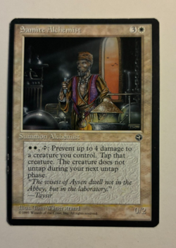 MTG Homelands Samite Alchemist 13B LP Common - Image 1