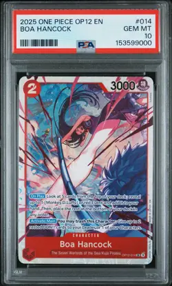 Boa Hancock OP12-014 Legacy of the Master Foil PSA 10 - Image 1