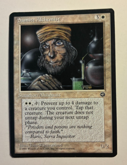 MTG Homelands Samite Alchemist 13A LP Common - Image 1