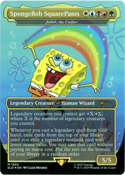 SpongeBob SquarePants (Rainbow Foil) - 1932 - Secret Lair Drop - NM/M - MTG - Image 1