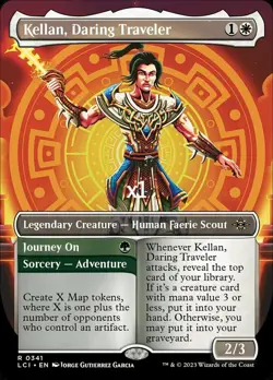 MTG Showcase The Lost Caverns of Ixalan LCI Kellan, Daring Traveler MINT - Image 1