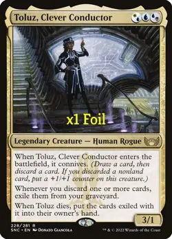 MTG Streets of New Capenna SNC Toluz, Clever Conductor MINT (SELECT) - Image 2