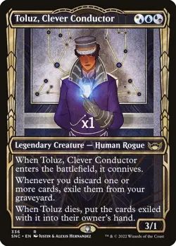 MTG Streets of New Capenna SNC Toluz, Clever Conductor MINT (SELECT) - Image 3