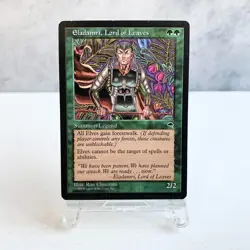MTG Eladamri Lord of Leaves Tempest Rare Green Legendary Creature Elf Old Frame - Image 1