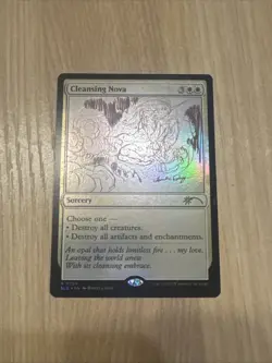 2023 MTG Magic the Gathering Secret Lair Sketch #730 Cleansing Nova Rare White - Image 1