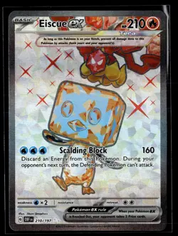 Eiscue ex 210/197 Ultra Rare Obsidian Flames Pokemon NM b1 - Image 1