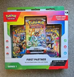 Pokemon First Partner Illustration Collection Series 1 Factory Sealed Box - Image 1