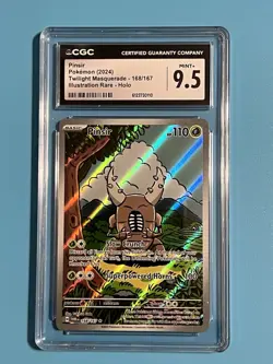 Pokemon Pinsir Twilight Masquerade 168/167 Illustration Rare Holo CGC 9.5 - Image 1