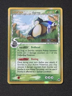 2006 Pokemon TCG Snorlax (Delta Species) 10/101 Dragon Frontiers Reverse Holo - Image 1