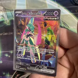 Pokemon TCG Iron Valiant EX Paradox Rift 249/182 Special Illustration Rare NM - Image 2