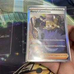Pokemon TCG Trainer Morty's Conviction 211/162 Temporal Forces SIR NM - Image 4