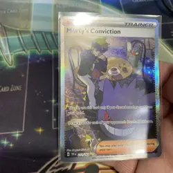 Pokemon TCG Trainer Morty's Conviction 211/162 Temporal Forces SIR NM - Image 5