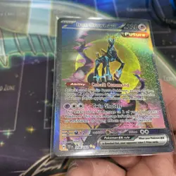 2024 Pokemon SV Temporal Forces TEF EN Iron Crown ex #206/162 see pics ink dots - Image 4