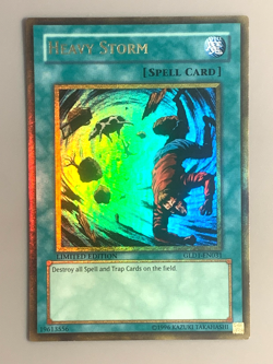 yugioh Heavy Storm GLD1-EN031 Ultra Rare LIMITED EDITION near mint - Image 1