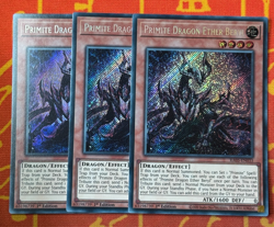 YUGIOH PRIMITE DRAGON ETHER BERYL SECRET RARE NM RA05-EN033 x3 PLAYSET - Image 1