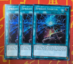 YUGIOH SPRIGHT STARTER SECRET RARE NM RA05-EN068 x3 PLAYSET - Image 1
