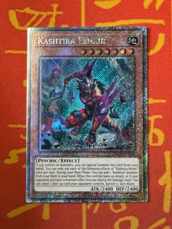 YUGIOH KASHTIRA FENRIR PLATINUM SECRET RARE NM RA05-EN024 - Image 1