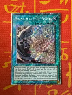 YUGIOH BRANDED IN HIGH SPIRITS PLATINUM SECRET RARE NM RA05-EN067 - Image 1