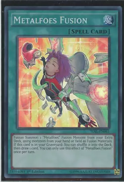 Yugioh Metalfoes Fusion TDIL-EN061 Super Rare 1st Edition NM - Image 1