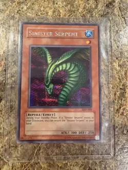 YUGIOH SDD-002 Sinister Serpent Prismatic Secret Rare Vintage Promo Near Mint - Image 1