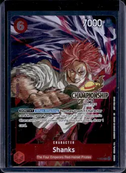 2025 One Piece Championship Event Pack Finalist Shanks #P-083 - Image 1