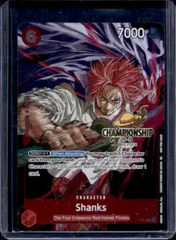 2025 One Piece Championship Event Pack Finalist Shanks #P-083 - Image 1