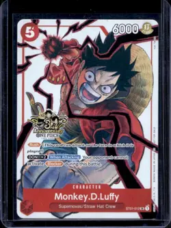 2025 One Piece 3rd Ann Tournament Monkey D. Luffy Promos #ST01-012 - Image 1