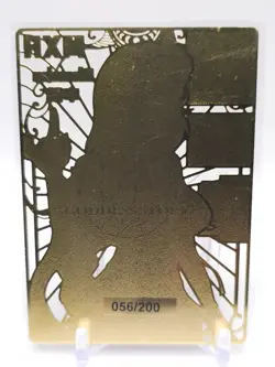 Goddess Story - Gold Metal Waifu Card - Shenhe - NUMBERED 056/200 - Image 2
