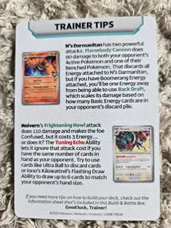 2 Variations ~ Iono's Bellibolt Trainer Tip Card Pokemon TCG - Journey Together - Image 2