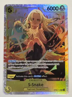 One Piece S-Snake OP08-112 Two Legends Super Rare Foil Character Card 6000 Power - Image 1