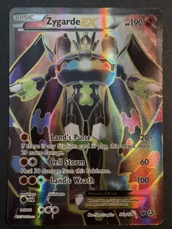 Pokemon TCG Zygarde EX Full Art Alternate Card 54a/124 XY Fates Collide NM - Image 1
